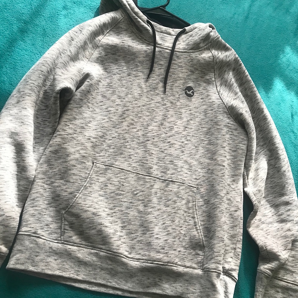 White and Gray Hollister Hoodie